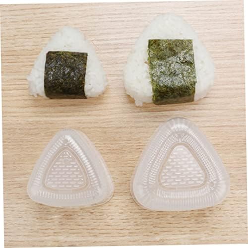 Aeiofu onigiri kalup za sushi za izradu kompleta 2pcs sushi kalupi trokutasti onigiri rižin kalup odijelo diy izrada alata
