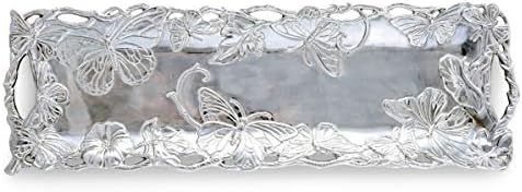 Arthur Court dizajnira aluminij leptir duguljaste ladice 18,5 inča x 6 inča