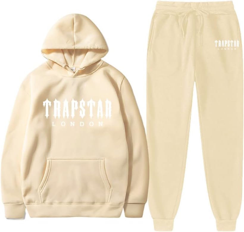 Zlatni pijetao tracksuit pismo tiskanje runa hoodie hip hop ulična odjeća jogger set outfit za muškarce trendi hoodie džemper