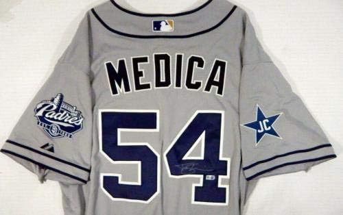 2014. San Diego Padres Tommy Medica 54 Igra izdana Grey Jersey JC Patch SDP0940 - Igra korištena MLB dresova