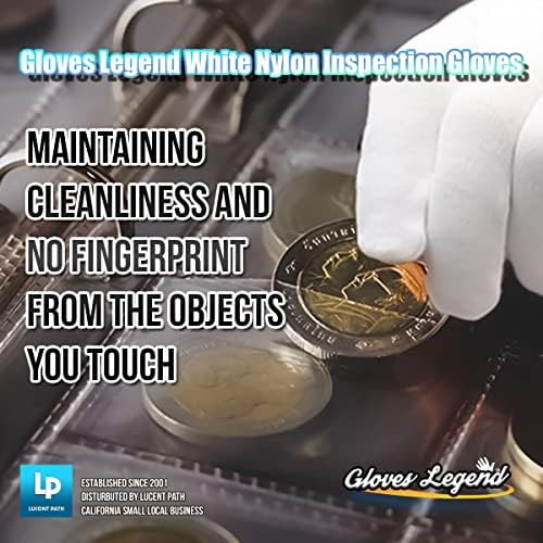 Rukavice legenda bijele inspekcijske rukavice najlon bijeli novčić nakit antikvitete sigurnosne rukavice