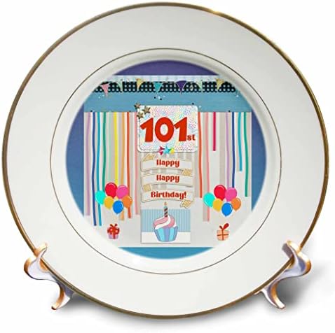 3Drose Slika 101. rođendanske oznake, cupcake, svijeća, balon, poklon, streamers - ploče