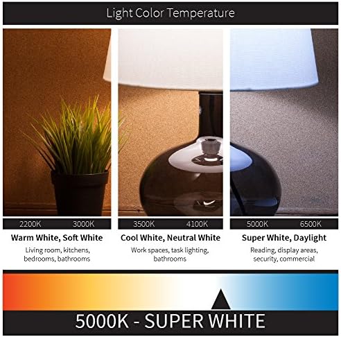 Sunlite LFX/LED/CC/60W/MV/50K 60W LED Prijenosni radni lampa za kukuruz IP64, super bijelo svjetlo 360° 5000K