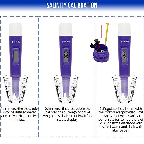 Meichoon mjerač soli, prijenosni mjerač saliniteta mjerača hrane ispitivač mjerača slane vode ispitivač kvalitete vode za