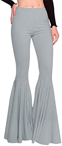 Ženske joga visoke hlače u donjem dijelu leđa od 36 inča, ženske jednobojne hlače visokog struka, uklopljeni kroj, Ležerne