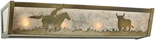 Zidne SVJETILJKE Meyda Tiffany 113548 Cowboy &Steer, širina 24 cm