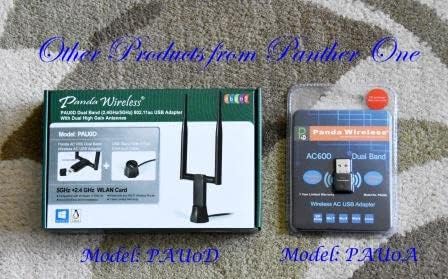Panda Wireless® PAU0D AC1200 Wireless AC USB adapter s dvostrukim antenama - Windows 7/8/11/11/2019/2022, Mxlinux, Endeavouros,