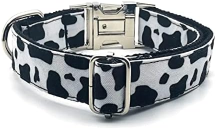 Personalizirani uzorak krava za kućne ljubimce prilagođeni id štene podesivi mačji dodatak crno bijelo osnovni ogrlice za