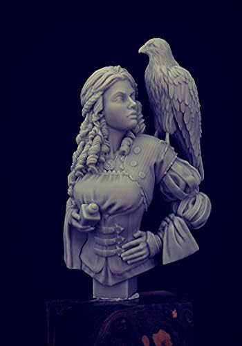 Goodmoel 1/12 Drevna fantazijska ženska ratnica i leteća orao smola, model poprsja / neobojeni i neobojeni vojnik Die Cast