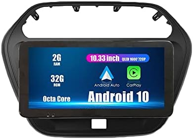 WOSTOKE 10,33 QLED /IPS zaslon osjetljiv na dodir 1600x720 CarPlay i Android Auto Android Авторадио Auto navigacija Stereo