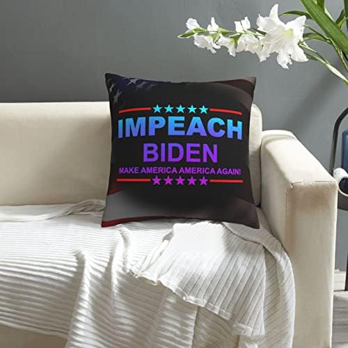 Impeach biden-make-make America America opet mekanog udobnog dvostranog plišanog jastuka s jakom kućnom praktičnošću 18 x