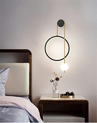 Zidna svjetiljka prosto dizajnerska prstenasta Svjetiljka pozadinska zidna staklena kuglasta svjetiljka prolaz spavaća soba
