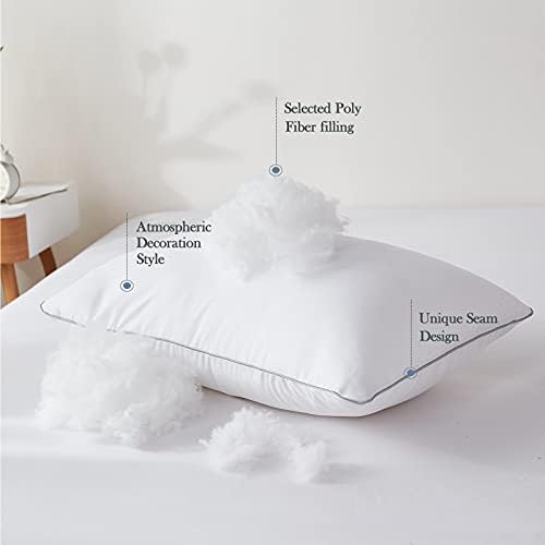 Jastuci za krevet za spavanje 2 pakiranja standardne veličine - luksuzni jastuci s vrhunskim plišanim vlaknima - super mekani