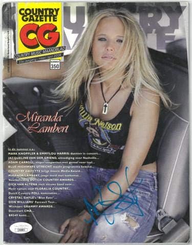 Miranda Lambert potpisala je 2006. godine cijeli tekst časopisa u - - 96862-certifikat u-glazbeni časopisi