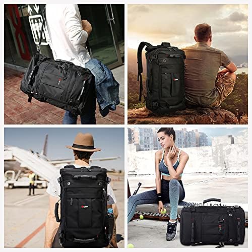 Kaka putovanja ruksak, ručna vreća otporna na vodu Odobreni Weekender Duffle ruksak ruksački dnevni pack za muškarce žene