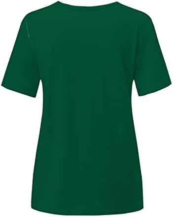 Patrika Ženska ležerna majica kratkih rukava s printom top zelene košulje za žene