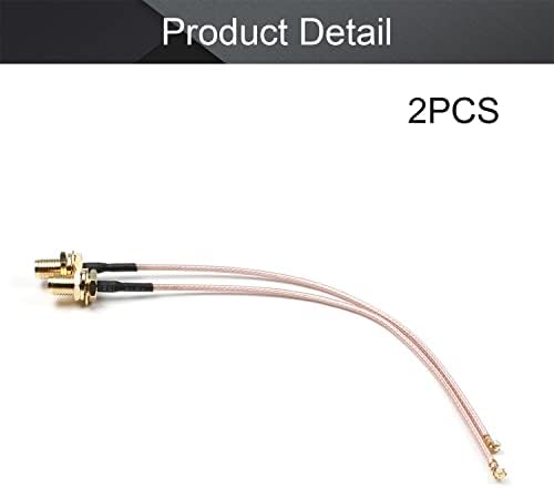 Othmro 2PCS niski gubitak RF koaksijalni kabel za priključak koaksijalna žica RG-178 Tip APEX na SMA vanjski vijak i unutarnja