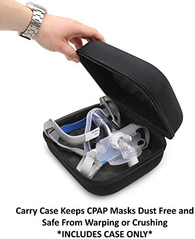 Casematix cpap maska ​​za masku kućište kompatibilno s resmed airtouch f20, airfit punim lice i više pribora za apneju u