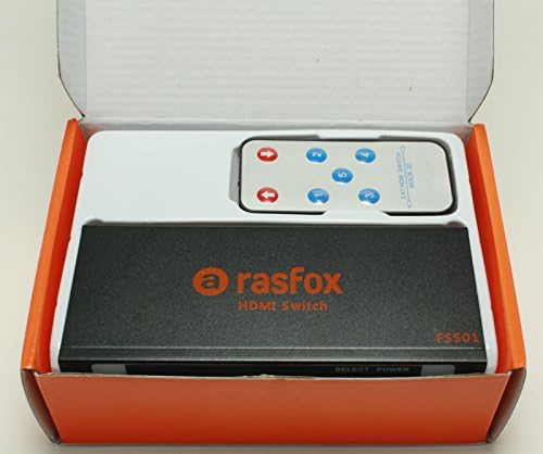 RASFOX FS501 napajani 5-port HDMI prekidač prekidača Splitter Splitter s IR daljinskim upravljačem; HDMI 1.4 HDCP 1.4 Podrška