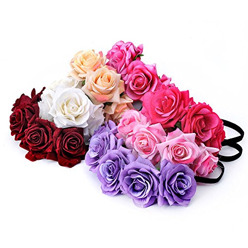 Vilinska ruža cvijet kruna svadbeni festival traka za glavu vijenac za kosu vjenčano pokrivalo za glavu