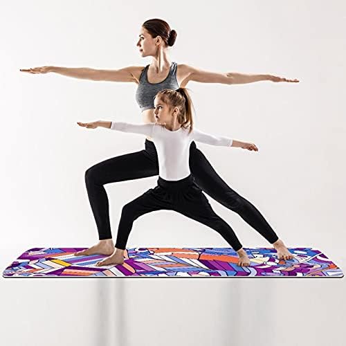 Siebzeh ljubičasta ručna nacrtana premium debela joga prostirka ekološka guma za zdravlje i fitness ne klipina za sve vrste