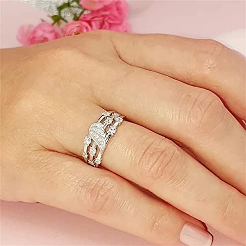 2023 prsten osobnost ženski prsten s cirkonom nakit ženski intarzirani prsten zaručnički prstenovi šareni prstenovi