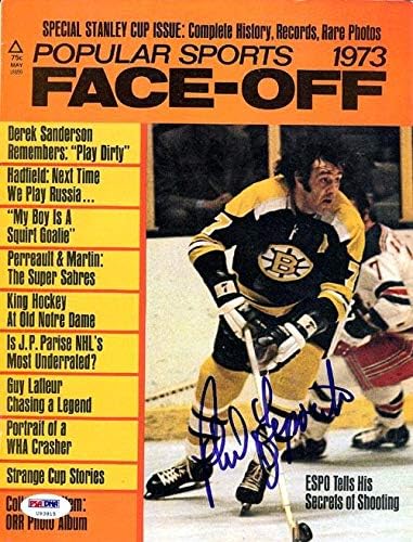Naslovnica časopisa Boston Bruins s autogramom Phil Esposito 's /' S ' 93815 - NHL časopisi s autogramima