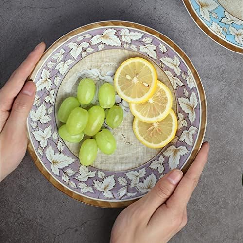 Cxdtbh pribor za jelo okrugli keramički tanjur s tanjurom od juha od bifteka ramen ladica salata voćna ploča ploča