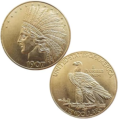 1907 Morgan Indian Head Deset dolara novčić, Veliki američki prigodni stari novčići, necirkulirani Morgan dolari, Discover
