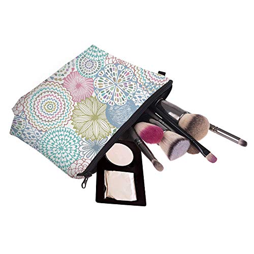 Deanfun kozmetička torba za žene, 2 PCS Mandala Cvjetovi vodootporna torbi za šminku Prostrana toaletna torbica za putnički