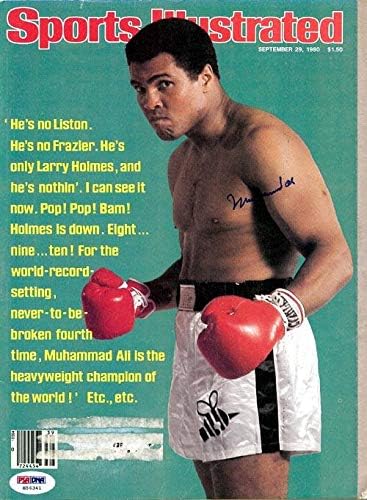 Časopis Sports Illustrated Magazin autogram Muhammad Ali PSA/DNA H56341 - Boks časopisi autogram
