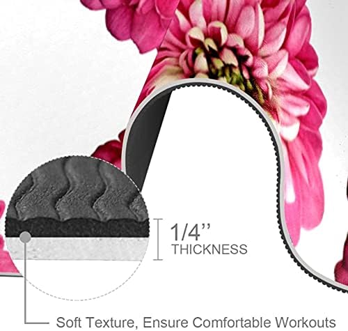 Siebzeh akvarel ružičasta stvarna tratinčica cvijeta Premium debela joga prostirka ekološka guma za zdravlje i fitness ne