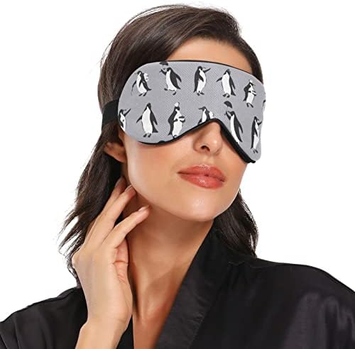 Unisex maska ​​za spavanje Penguins-Funny-Camper Night Mask Mask Udobno pokrivač za spavanje za oči