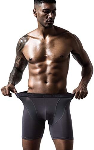 BMISEGM bokserice za muškarce spakiraju prozračno sušenje brzo seksi elastični sportovi dugački vitki ravni muški hlače u