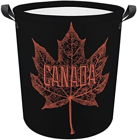 Kanadska košara za rublje od javorovog lista, torba za košaru za rublje, torba za odlaganje rublja, sklopiva visoka s ručkama