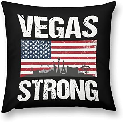 Vegas jak s američkom zastavom kvadratni plišani jastuk za bacanje jastuka meki kauč poklopac za kućni kauč ukras spavaće