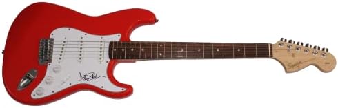 Avril lavigne potpisan autogram pune veličine crveni blatobran Stratocaster Electric gitara b w/ James Spence Pismo autentičnosti