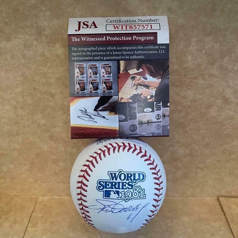 Steve Garvey Los Angeles Dodgers potpisao 1981. WS bejzbol JSA WIT857571 - Autografirani bejzbol