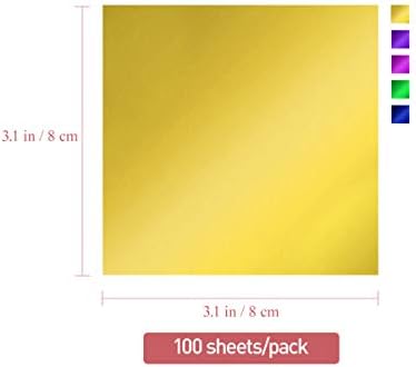 100 listova imitacija zlatnog lista listovi papira od zlatne metalne folije papir za omatanje aluminijske folije za pakiranje