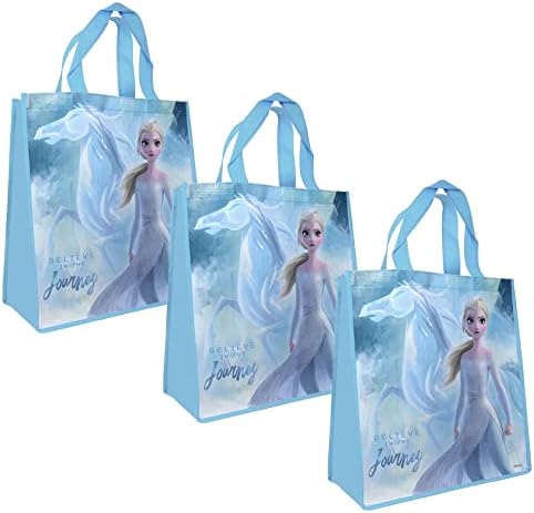 Naslijeđeni partneri za licenciranje [3-pack] Disney Frozen 2 Elsa Veliki 15-inčni tote ili poklon vrećicu za višekratnu