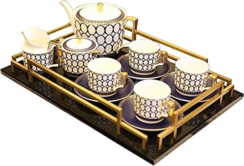 Razzum kineski gongfu čaj set porculanske čajne setove popodnevni čaj šalica set poklon paket čajne šalice i tanjur čajnik
