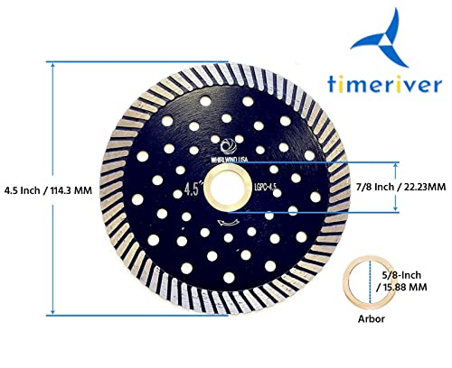Timeriver Brzo rezani turbo dijamantni noževi sinterirani kontinuirani disk za rezanje rupa s rupama za granitne porculanske