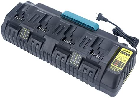 Biswaye V6 adapter baterije kompatibilan s DeWalt 20V 60V baterijom za zamjenu za Dyson, DCB104 4-port brzog punjača kompatibilan