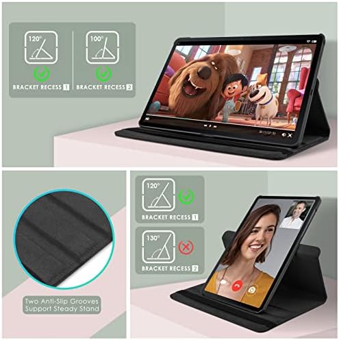 Rotira za 360 ° torbica DETUOSI za Samsung Galaxy Tab S7 FE 5G 12,4 2021, torbica za tablet Galaxy Tab S8 Plus 5G 2022, Galaxy