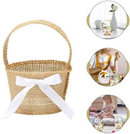 6pcs vjenčana košara za djevojčice s cvjetnim uzorkom košarica od vreće ručni spremnik za pohranu uskršnjih jaja