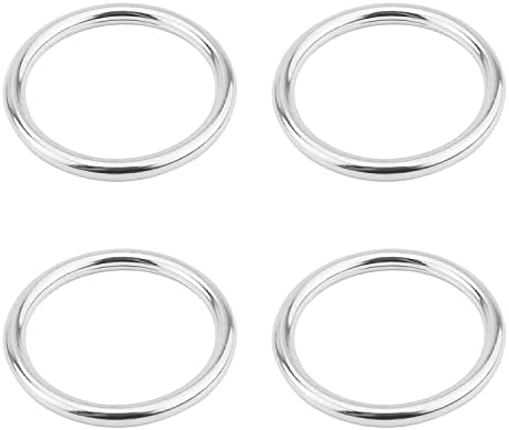 MROMAX 4PCS 1,18 ID X 0,12 Debljina o prstena kopča legura O-prstenovi učvršćivači 30 mm x 3 mm za DIY pribor za torbice