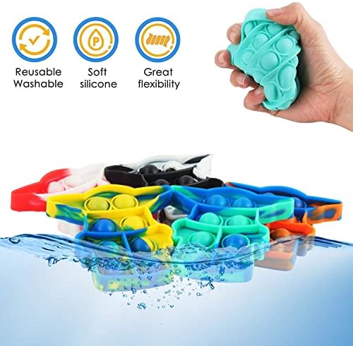 12pcs mini jednostavna fidget igračka za ublažavanje stresa ručne igračke privjesak za ključeve Igračka omot s mjehurićima