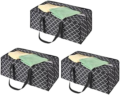 KGMCARE 3 pakiranje prekrivene torba za pomicanje s jakim ručkama i patentnim zatvaračima, sklopive vreće za odlaganje za