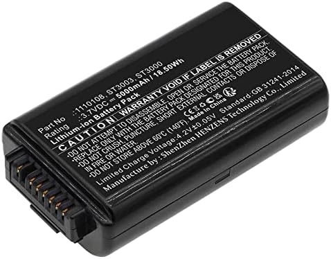 Synergy Digital Barcode Skener Battery, kompatibilan s zebra 1110108 skener barkoda, ultra visoki kapacitet, zamjena za PSION