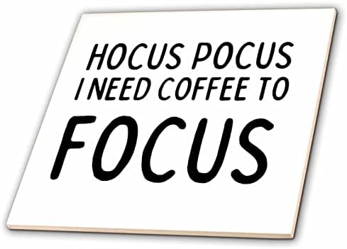 Hocus pocus 3 US trebam kavu da se usredotočim zabavan poklon za ljubitelja kave - pločica